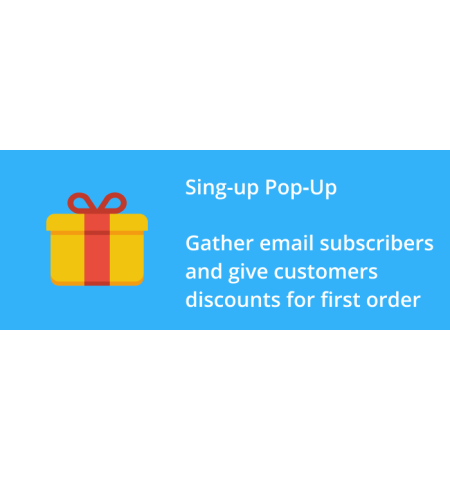 Sign-up Pop-up and first order discount