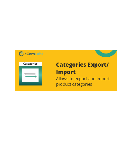 Categories Export/Import