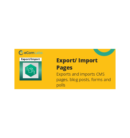 Export/ Import Pages