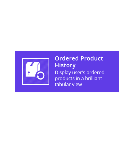 Ordered Product History