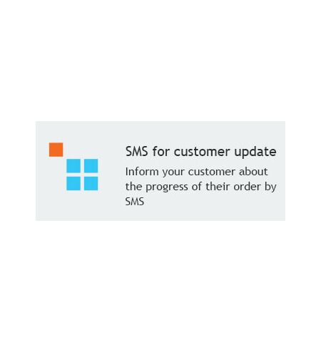 SMS for customer update