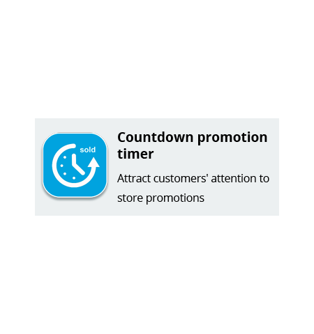 Countdown promotion timer