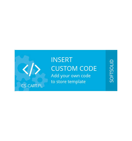 Insert custom code into store