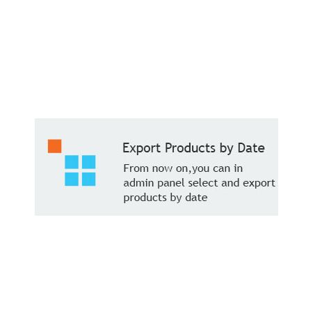 Select & Export Products by Date