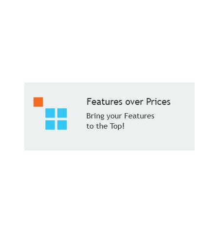 Features over Prices