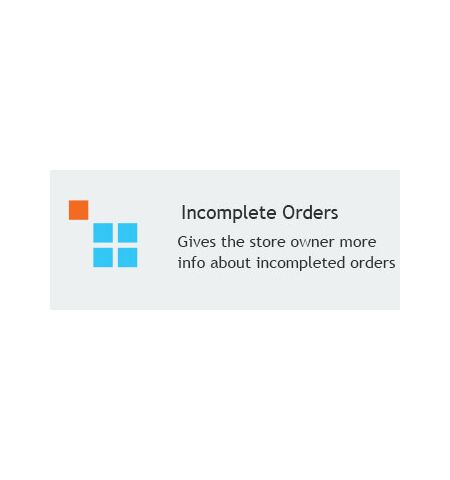 Notification of Incomplete Orders
