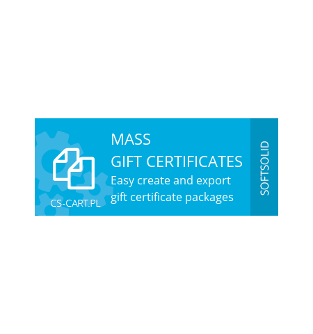 Mass generation of gift certificates