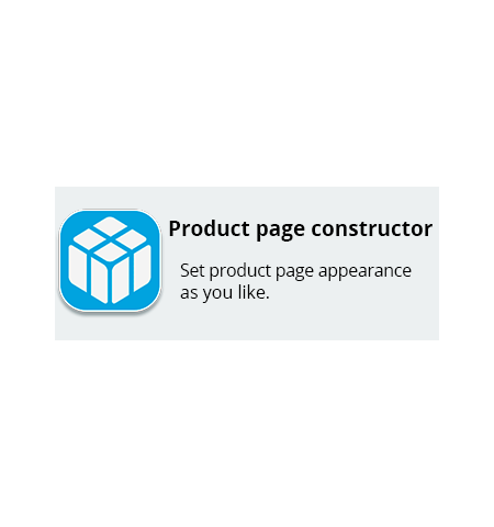 Product page constructor