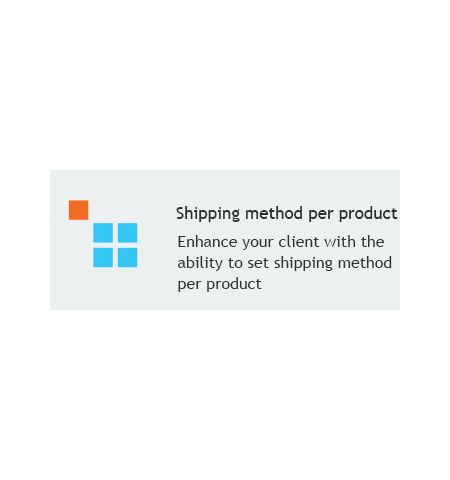 Shipping method per product or call for shipping cost