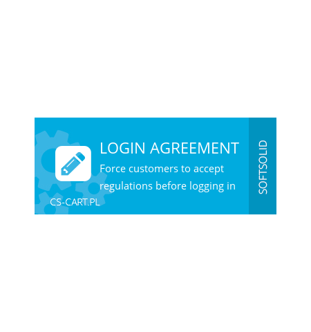 Show simple agreement on login page